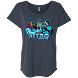 T-Shirts Vintage Navy / X-Small Retro Villain Pub Triblend Dolman Sleeve