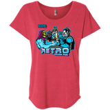 T-Shirts Vintage Red / X-Small Retro Villain Pub Triblend Dolman Sleeve