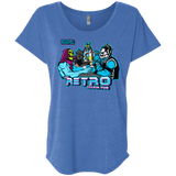 T-Shirts Vintage Royal / X-Small Retro Villain Pub Triblend Dolman Sleeve