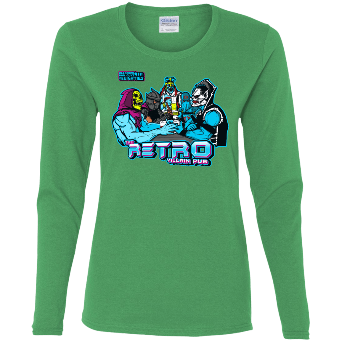 T-Shirts Irish Green / S Retro Villain Pub Women's Long Sleeve T-Shirt