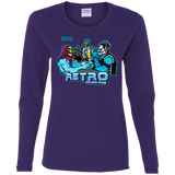 T-Shirts Purple / S Retro Villain Pub Women's Long Sleeve T-Shirt