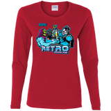 T-Shirts Red / S Retro Villain Pub Women's Long Sleeve T-Shirt