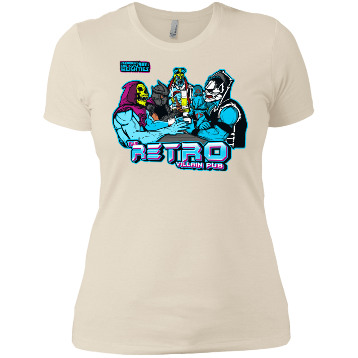 T-Shirts Ivory/ / X-Small Retro Villain Pub Women's Premium T-Shirt