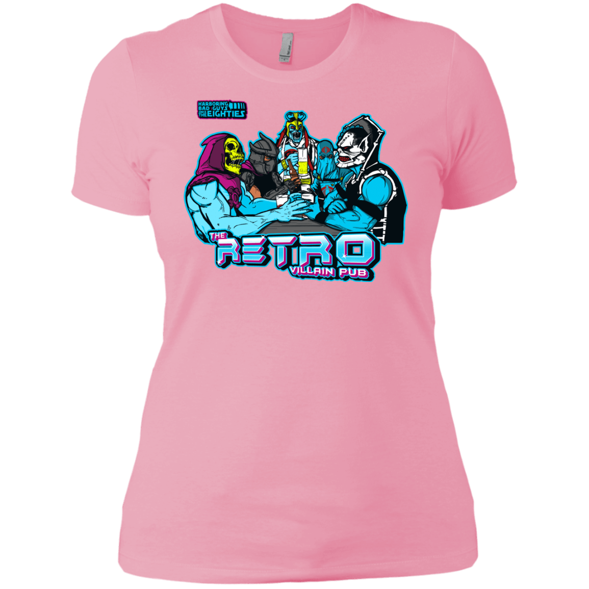 T-Shirts Light Pink / X-Small Retro Villain Pub Women's Premium T-Shirt