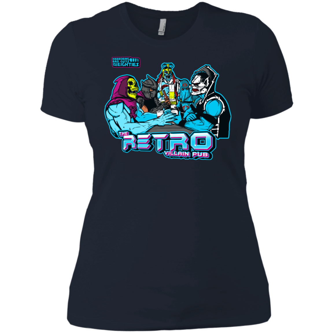 T-Shirts Midnight Navy / X-Small Retro Villain Pub Women's Premium T-Shirt