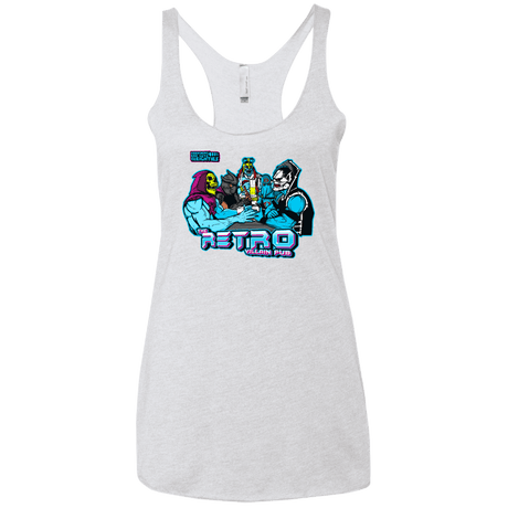 T-Shirts Heather White / X-Small Retro Villain Pub Women's Triblend Racerback Tank