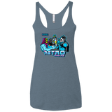 T-Shirts Indigo / X-Small Retro Villain Pub Women's Triblend Racerback Tank