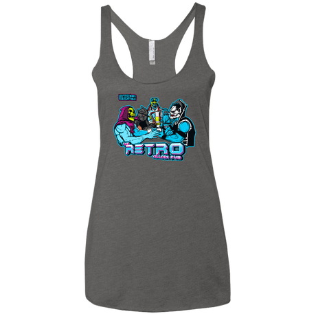 T-Shirts Premium Heather / X-Small Retro Villain Pub Women's Triblend Racerback Tank