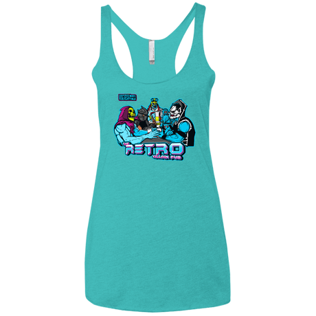 T-Shirts Tahiti Blue / X-Small Retro Villain Pub Women's Triblend Racerback Tank