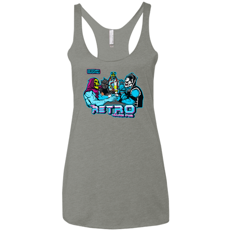 T-Shirts Venetian Grey / X-Small Retro Villain Pub Women's Triblend Racerback Tank