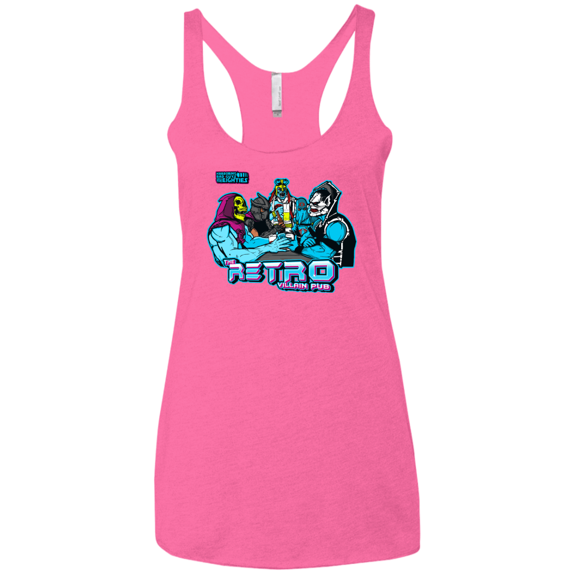 T-Shirts Vintage Pink / X-Small Retro Villain Pub Women's Triblend Racerback Tank