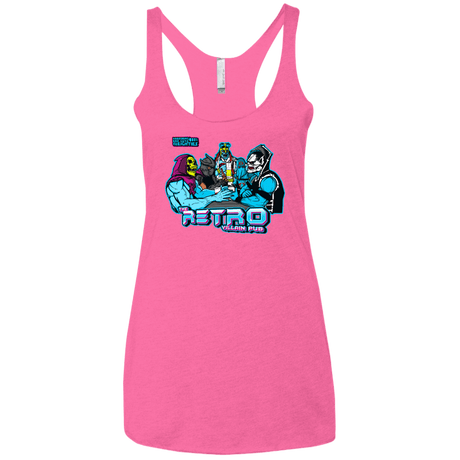 T-Shirts Vintage Pink / X-Small Retro Villain Pub Women's Triblend Racerback Tank