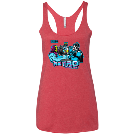T-Shirts Vintage Red / X-Small Retro Villain Pub Women's Triblend Racerback Tank