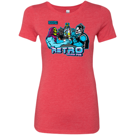 T-Shirts Vintage Red / S Retro Villain Pub Women's Triblend T-Shirt