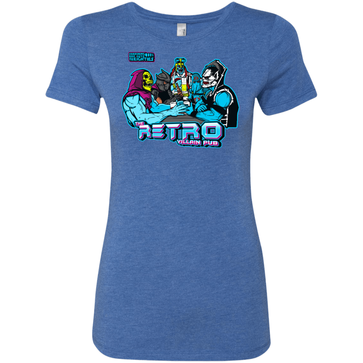 T-Shirts Vintage Royal / S Retro Villain Pub Women's Triblend T-Shirt