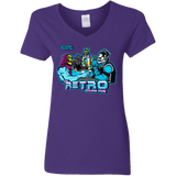 T-Shirts Purple / S Retro Villain Pub Women's V-Neck T-Shirt