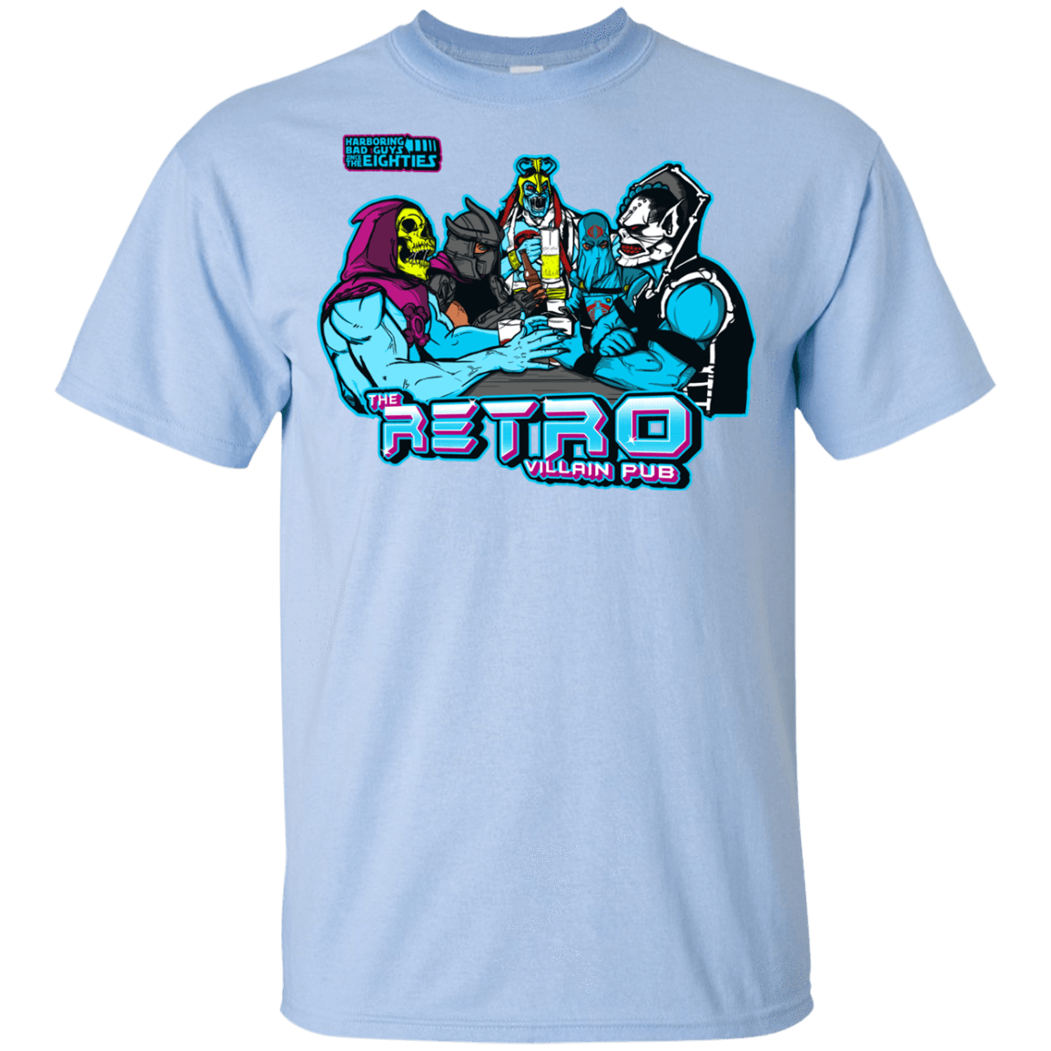 T-Shirts Light Blue / YXS Retro Villain Pub Youth T-Shirt