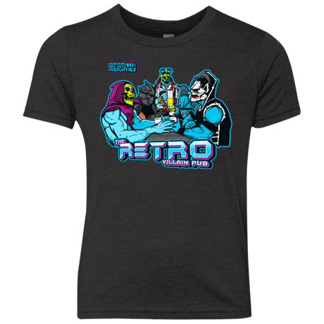 T-Shirts Vintage Black / YXS Retro Villain Pub Youth Triblend T-Shirt