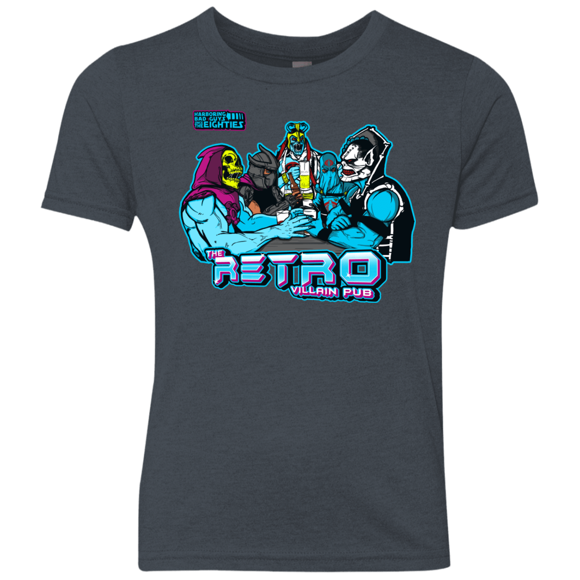 T-Shirts Vintage Navy / YXS Retro Villain Pub Youth Triblend T-Shirt