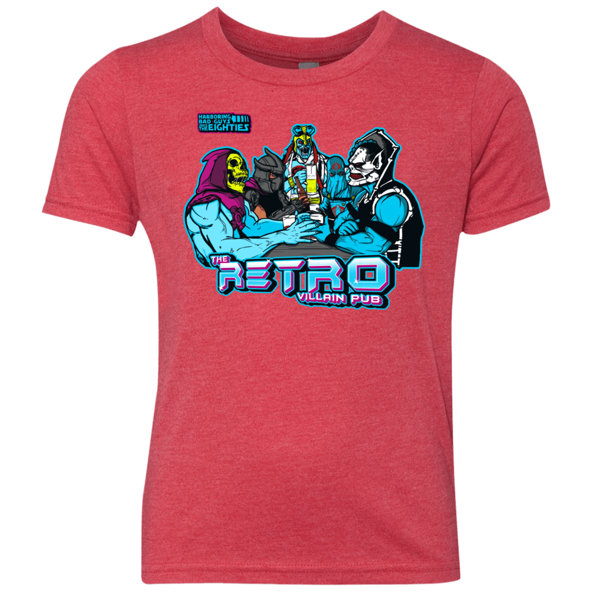 T-Shirts Vintage Red / YXS Retro Villain Pub Youth Triblend T-Shirt