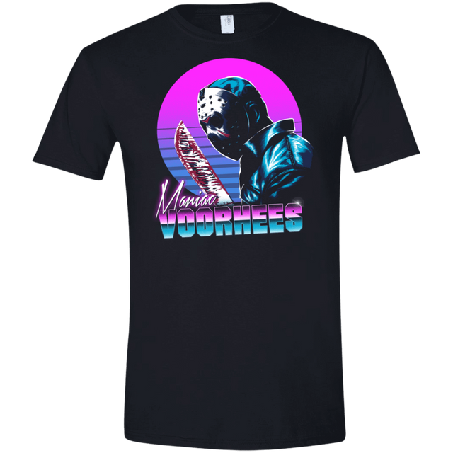T-Shirts Black / S Retro Voorhees Men's Semi-Fitted Softstyle