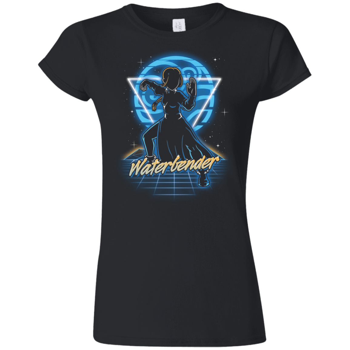 T-Shirts Black / S Retro Waterbender Junior Slimmer-Fit T-Shirt