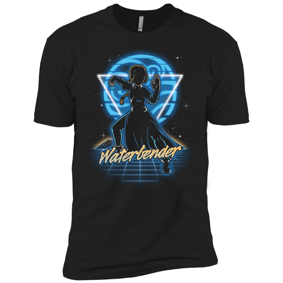 T-Shirts Black / X-Small Retro Waterbender Men's Premium T-Shirt