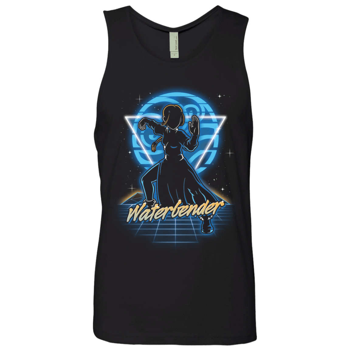 T-Shirts Black / S Retro Waterbender Men's Premium Tank Top