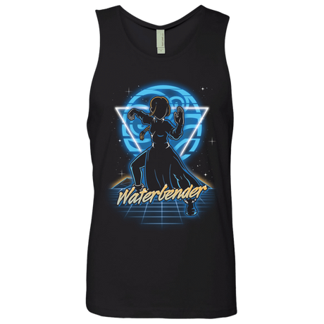 T-Shirts Black / S Retro Waterbender Men's Premium Tank Top