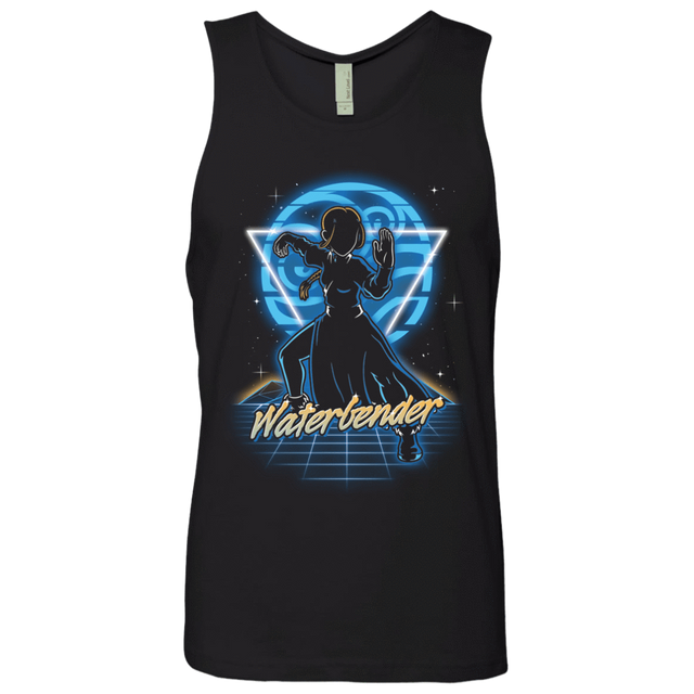 T-Shirts Black / S Retro Waterbender Men's Premium Tank Top