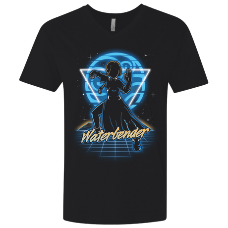 T-Shirts Black / X-Small Retro Waterbender Men's Premium V-Neck