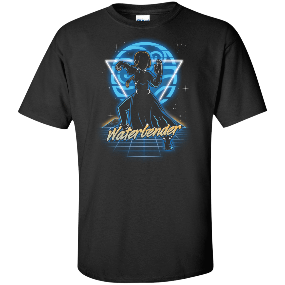 T-Shirts Black / XLT Retro Waterbender Tall T-Shirt