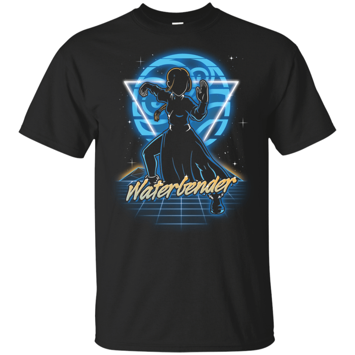 T-Shirts Black / YXS Retro Waterbender Youth T-Shirt