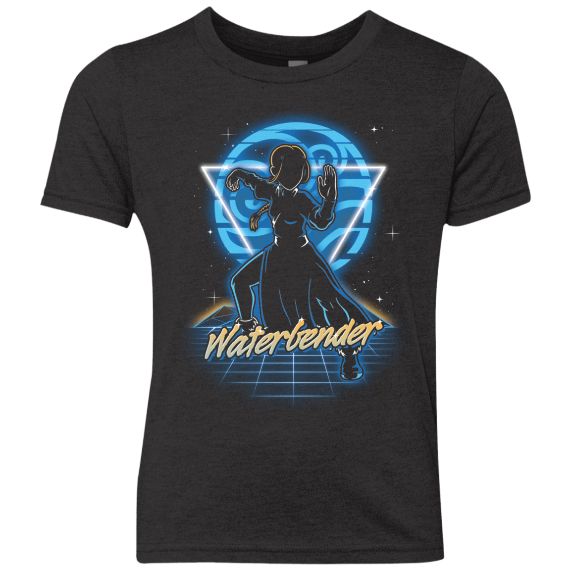 T-Shirts Vintage Black / YXS Retro Waterbender Youth Triblend T-Shirt