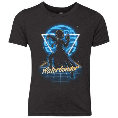 T-Shirts Vintage Black / YXS Retro Waterbender Youth Triblend T-Shirt