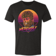 T-Shirts Vintage Black / S Retro Werewolf Men's Triblend T-Shirt