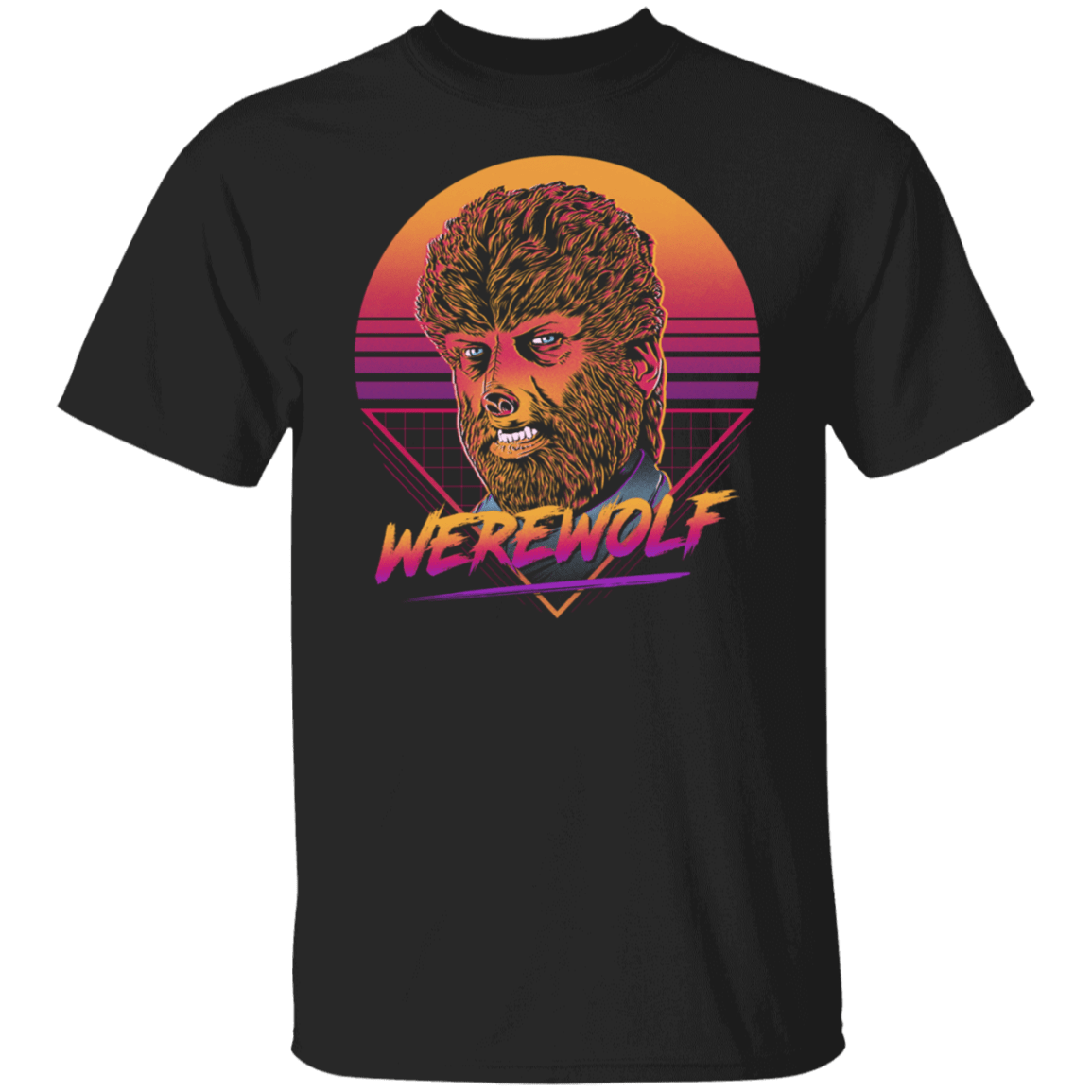 T-Shirts Black / S Retro Werewolf T-Shirt