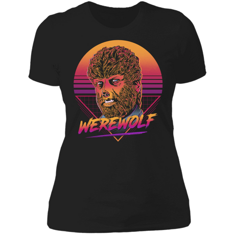 T-Shirts Black / X-Small Retro Werewolf Women's Premium T-Shirt