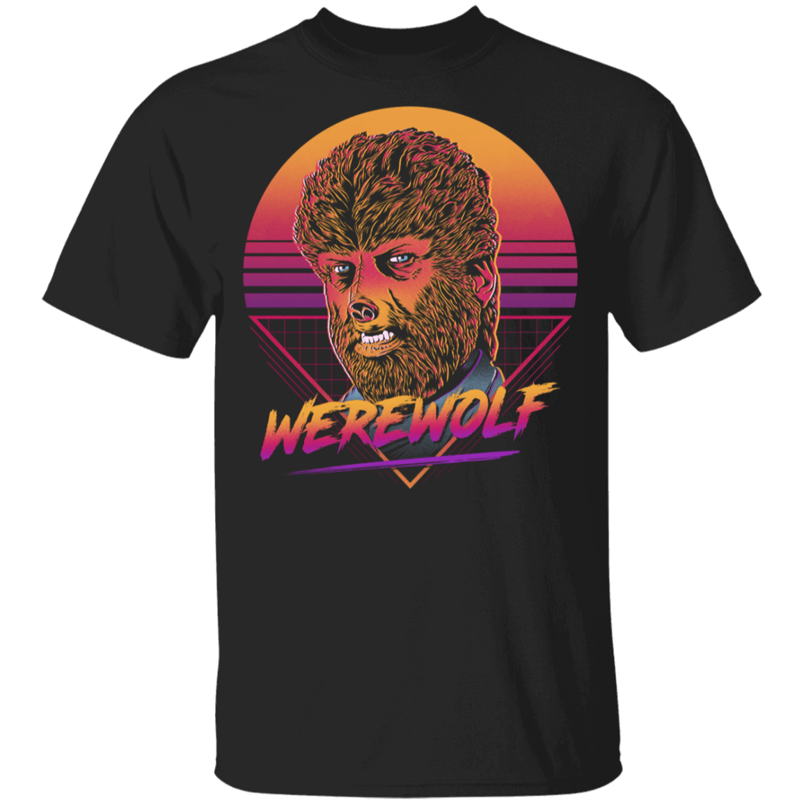 T-Shirts Black / YXS Retro Werewolf Youth T-Shirt