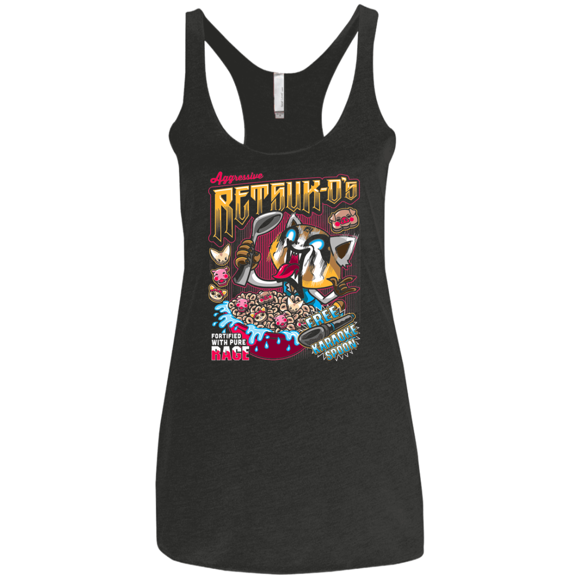 Retsuk-O's Women's Triblend Racerback Tank
