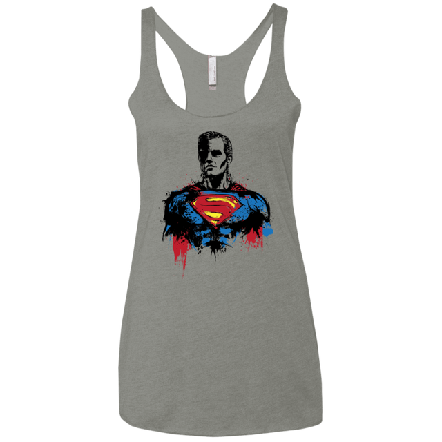 T-Shirts Venetian Grey / X-Small Return of Kryptonian Women's Triblend Racerback Tank