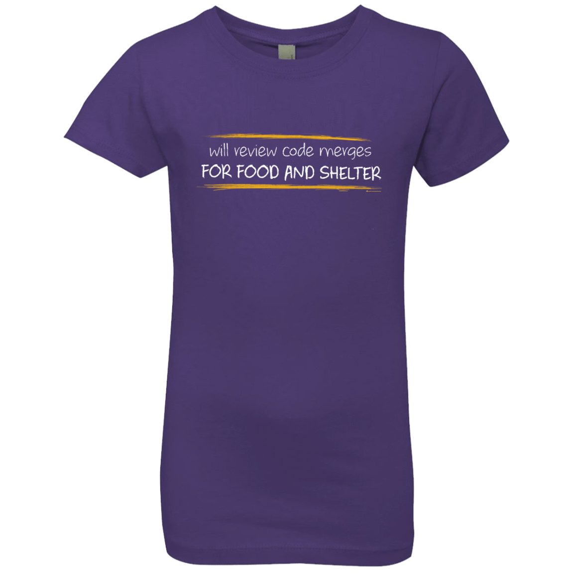 T-Shirts Purple Rush / YXS Reviewing Code For Food And Shelter Girls Premium T-Shirt