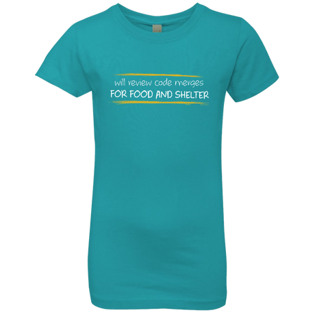 T-Shirts Tahiti Blue / YXS Reviewing Code For Food And Shelter Girls Premium T-Shirt