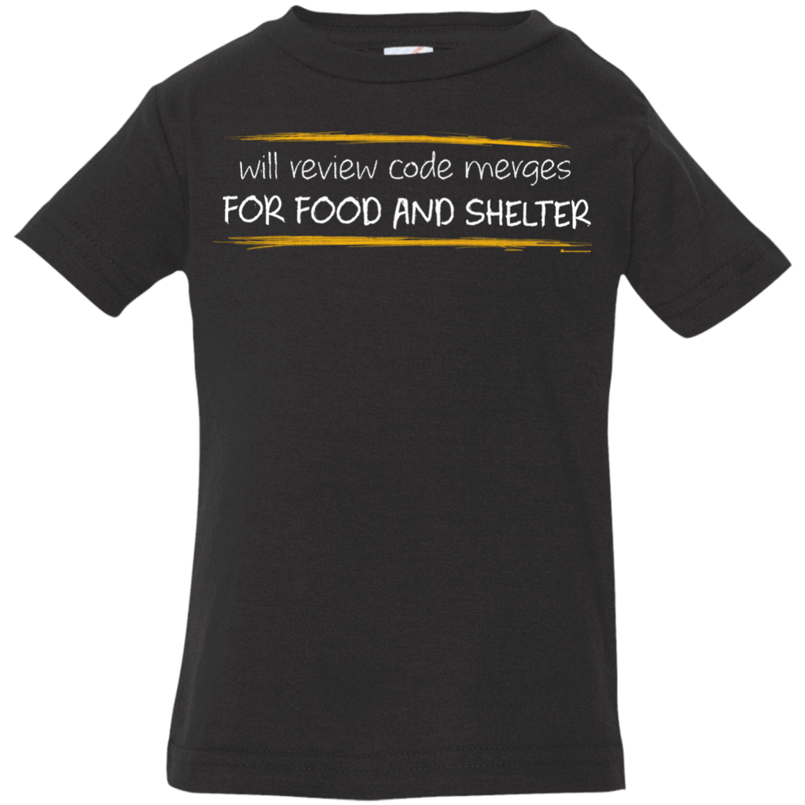 T-Shirts Black / 6 Months Reviewing Code For Food And Shelter Infant Premium T-Shirt