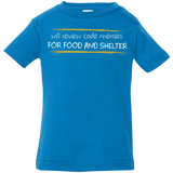 T-Shirts Cobalt / 6 Months Reviewing Code For Food And Shelter Infant Premium T-Shirt