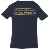 T-Shirts Navy / 6 Months Reviewing Code For Food And Shelter Infant Premium T-Shirt