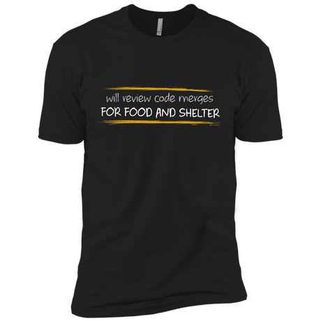 T-Shirts Black / X-Small Reviewing Code For Food And Shelter Men's Premium T-Shirt