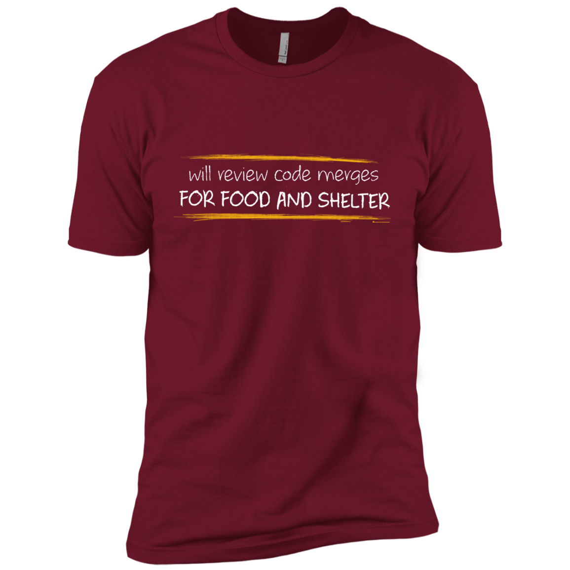 T-Shirts Cardinal / X-Small Reviewing Code For Food And Shelter Men's Premium T-Shirt