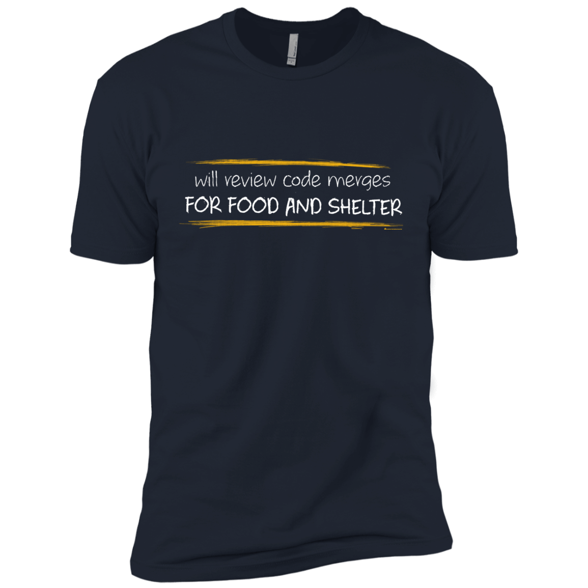 T-Shirts Midnight Navy / X-Small Reviewing Code For Food And Shelter Men's Premium T-Shirt