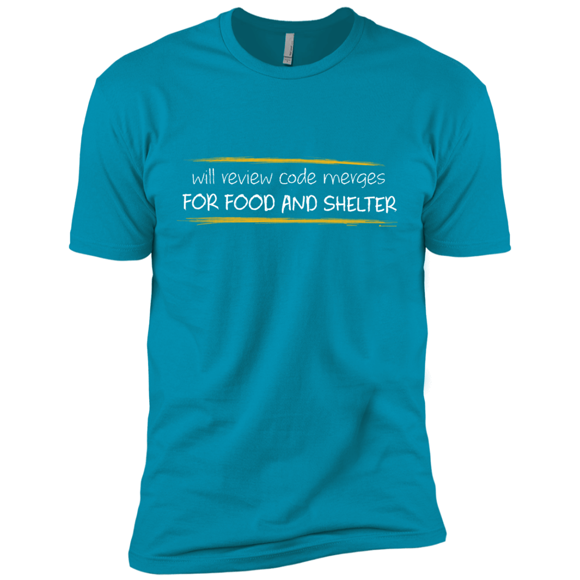 T-Shirts Turquoise / X-Small Reviewing Code For Food And Shelter Men's Premium T-Shirt